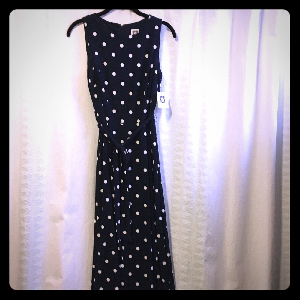 NWT Polka Dot Mid Length Dress